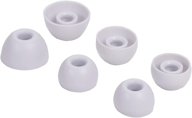 luakesa Replacement Silicone Tips Earbuds Buds Eartips Set for Beats Studio Buds Earphone Headphones,6 Pairs (White) - Image 2